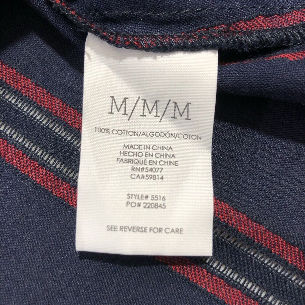 Cabi #5516 NWT Women's Flag Blouse Sz M Navy Red White Stripes 3/4 Sleeves - Picture 7 of 10